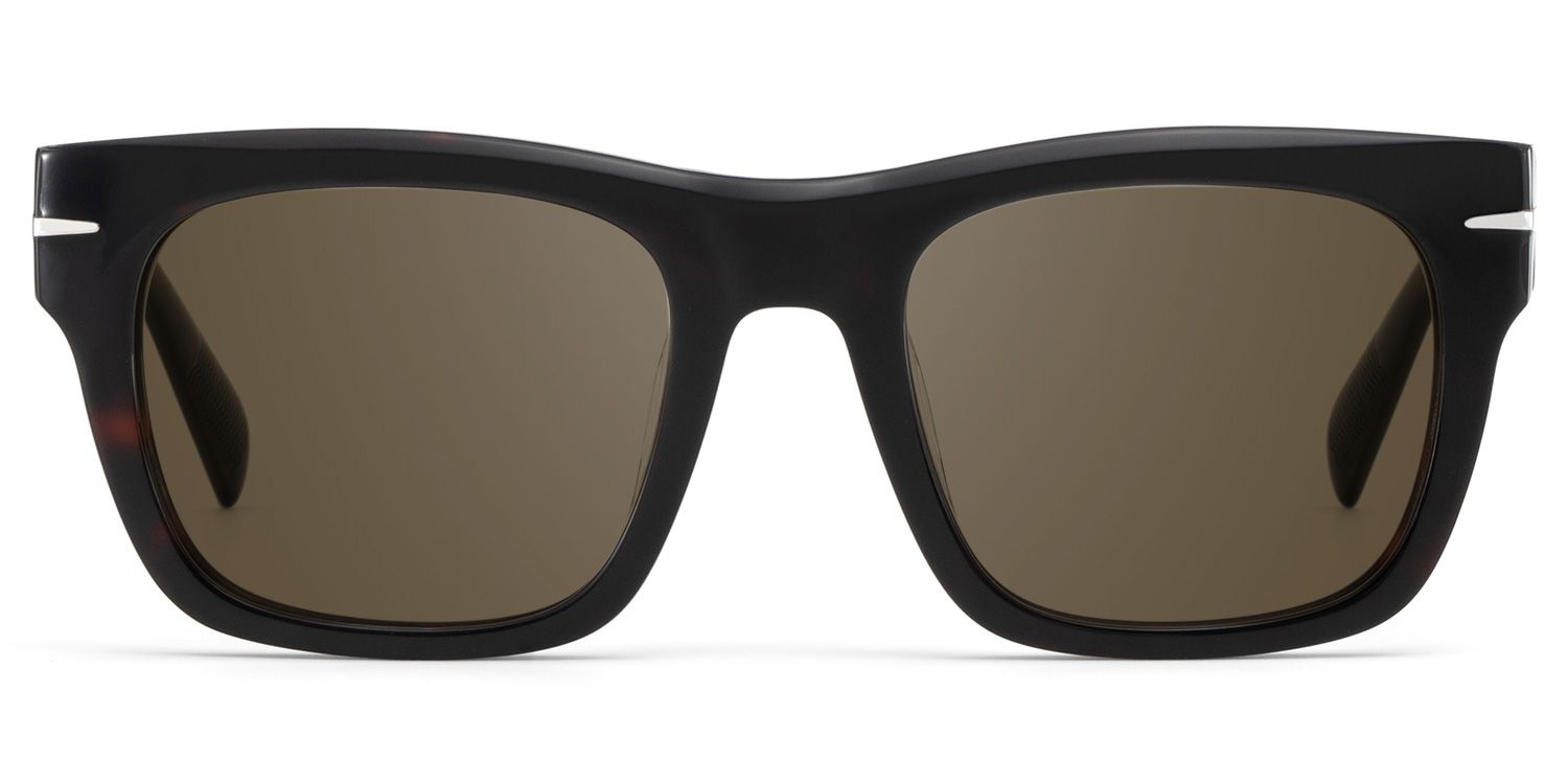Renzo Rectangle Polarized Sunglasses in Acetate Material0