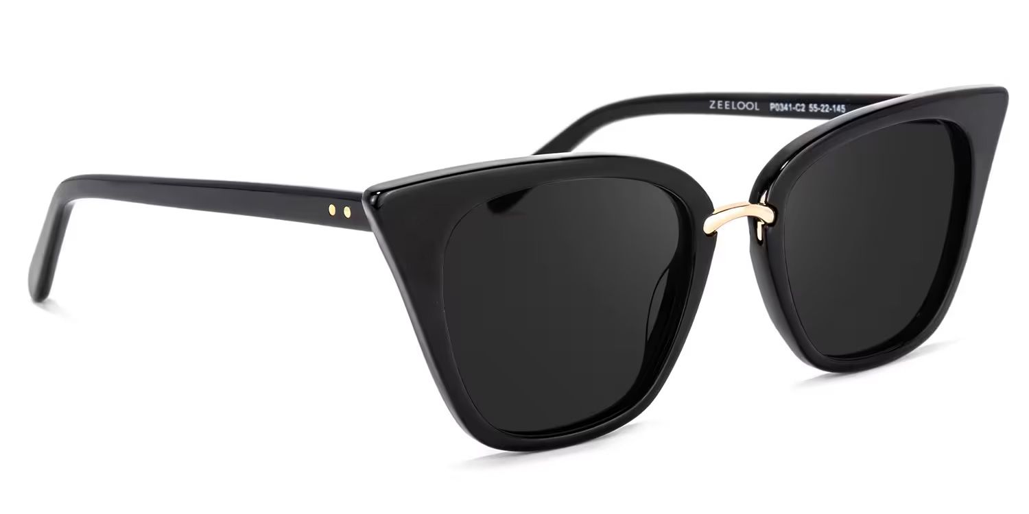 Tallulah Acetate Black Frame Sunglasses | ZEELOOL CA2