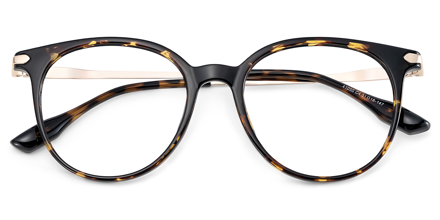 Mila Round Tortoise Frame Eyeglasses for Woman| ZEELOOL Canada2