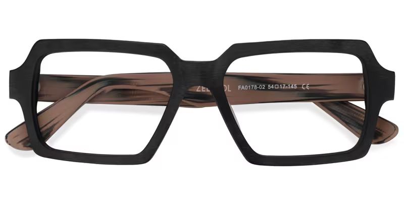 Arthur Geometric Black Eyeglasses and Thin Frames1