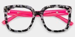 Ebony Square Gray-Tortoise Glasses1