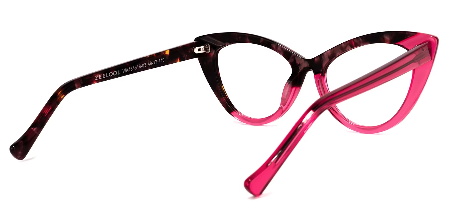 Maxine Cateye Red Glasses | ZEELOOL Canada3