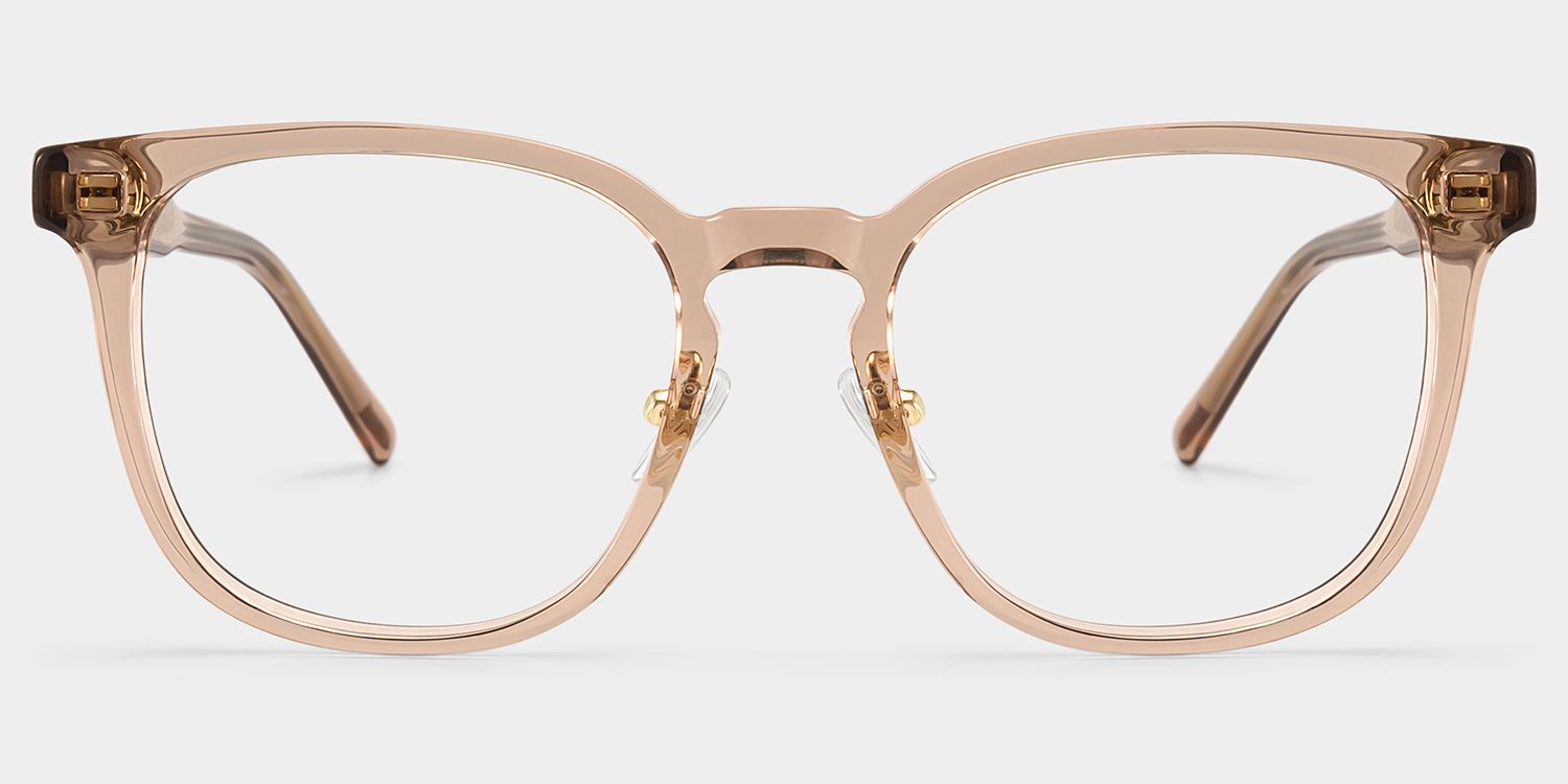 Hailey Beige Frame Glasses with Square Frame Online | ZEELOOL1
