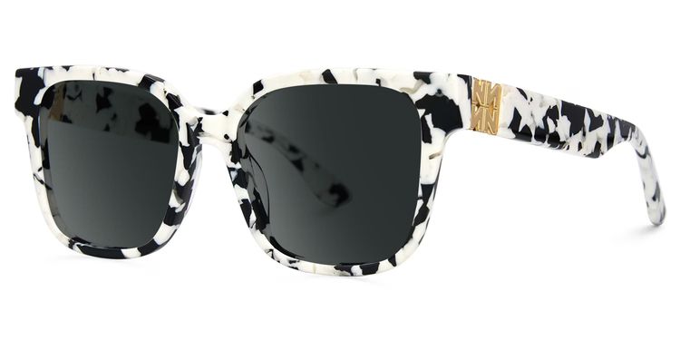 Kerri Square Cow Print Glasses