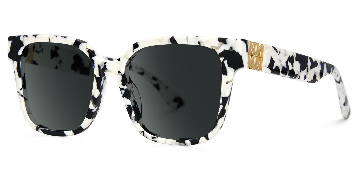 Kerri Square Cow Print Glasses