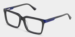 Troy Rectangle Dark Gray Glasses2