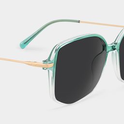 Payton Geometric Green Sunglasses4