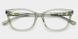Cassia Green Rectangle Glasses2
