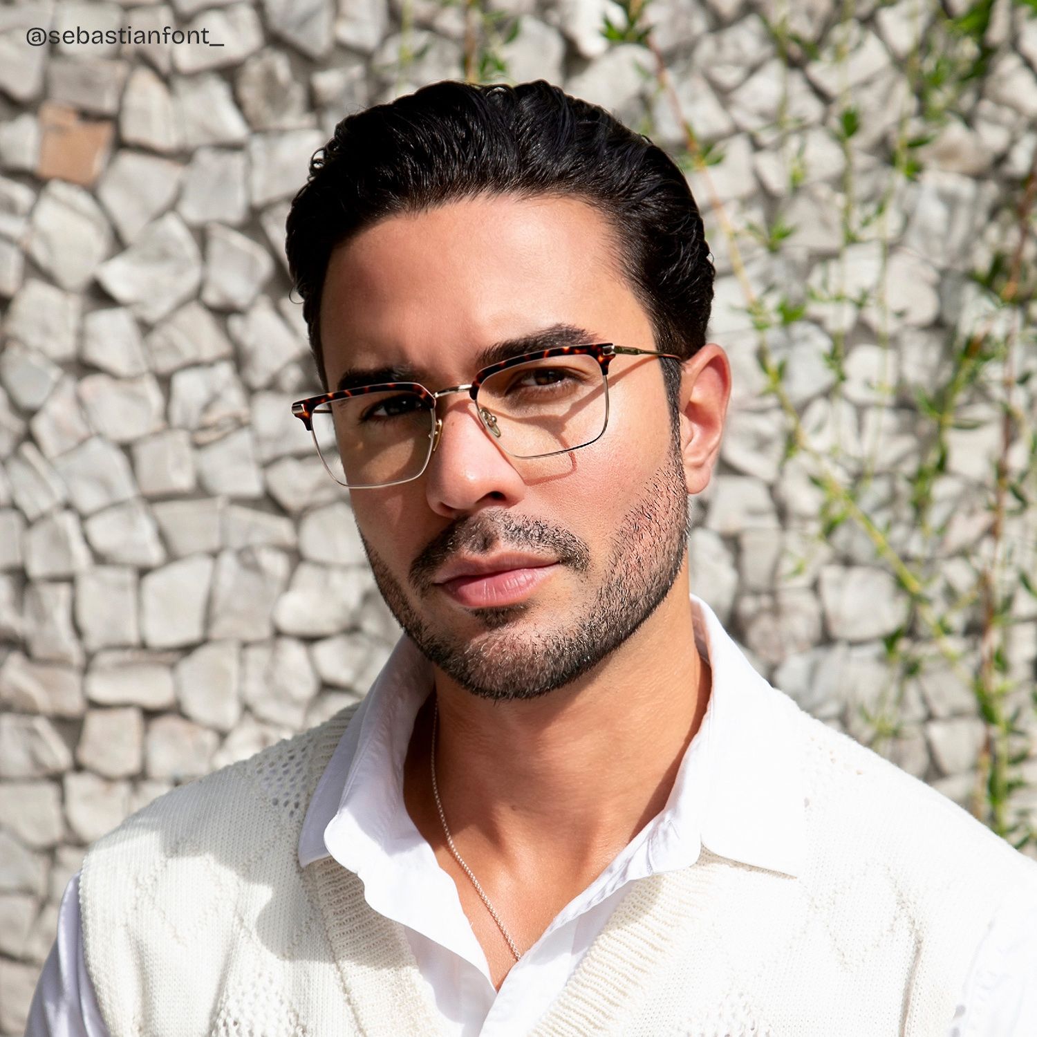 Addison Tortoise Browline Frame Glasses for Men | ZEELOOL6