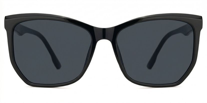 Libby Black Geometric Sunglasses