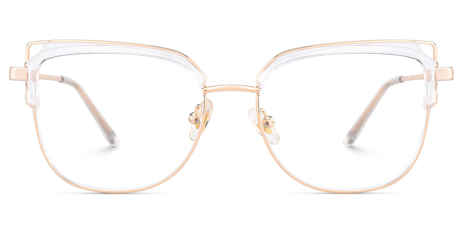 Samson Clear Square Glasses With Adjustable Nose Pads Design1