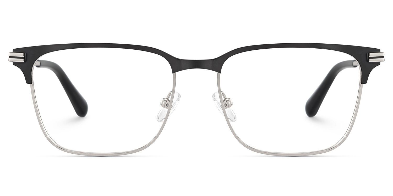 Marshall Gray Rectangle Prescription Glasses | ZEELOOL Canada1