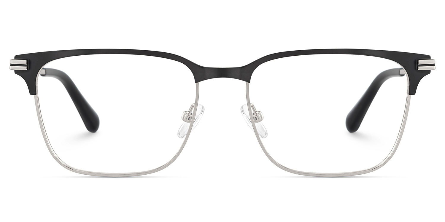 Marshall Gray Rectangle Prescription Glasses | ZEELOOL Canada1