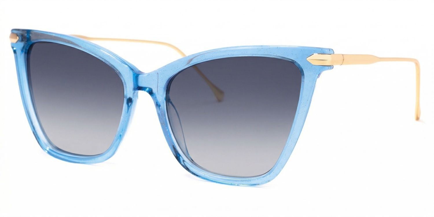 Hilary Butterfly Blue Glasses | Zeelool Glasses1