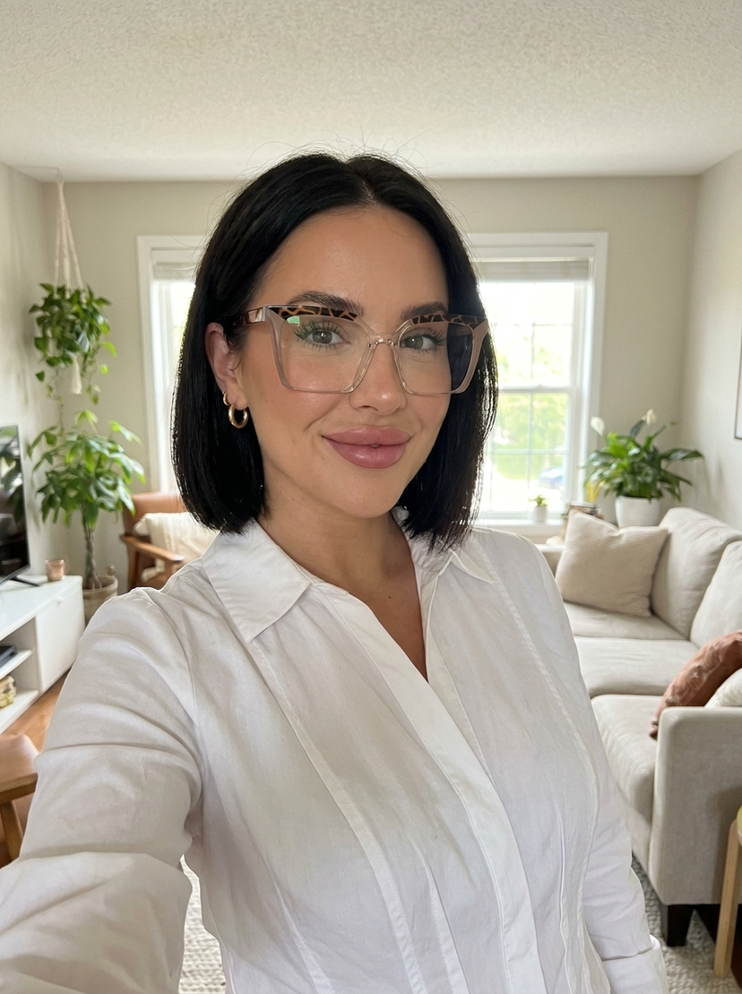 Misty Square Brown Glasses