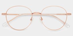 Celena Round Rose-Gold Glasses1