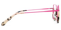 Coleman Square Pink Tortoise Glasses4