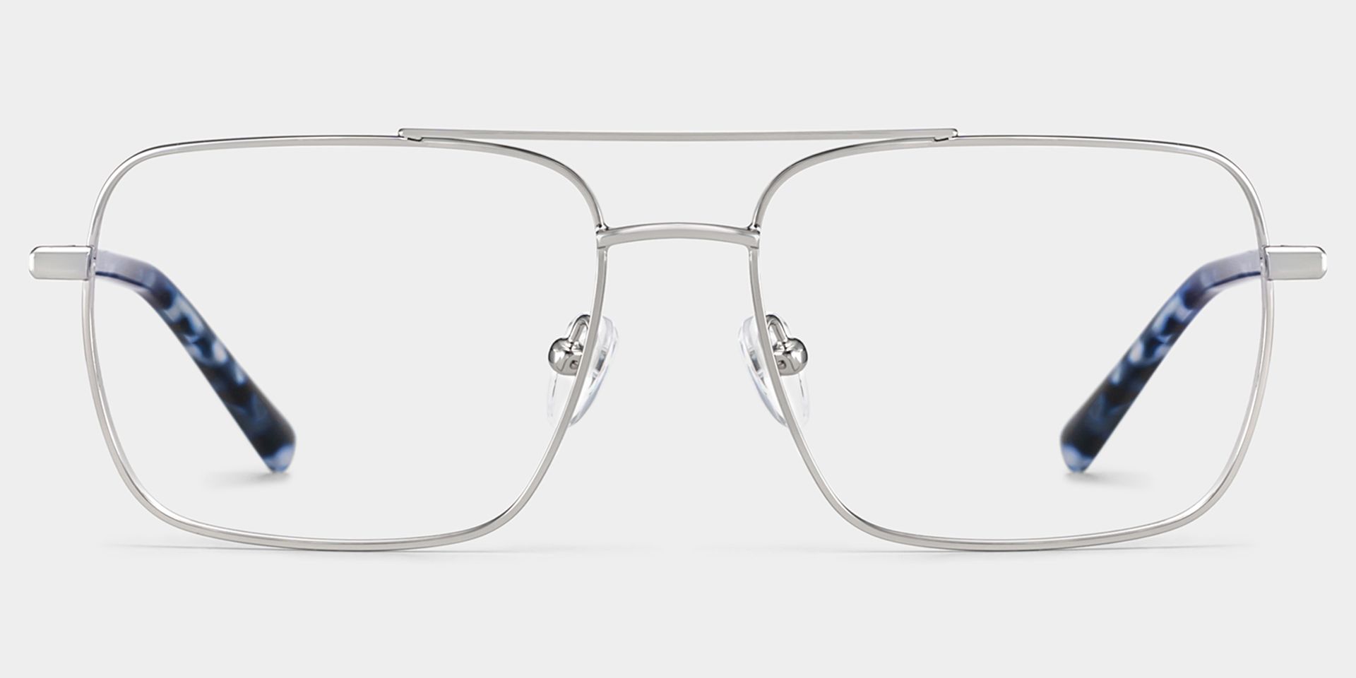 Iris Silver Frame Glasses with Aviator Frame Online | ZEELOOL Canada2