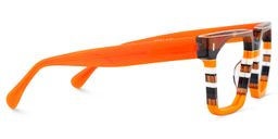 Laguer Rectangle Orange Glasses4