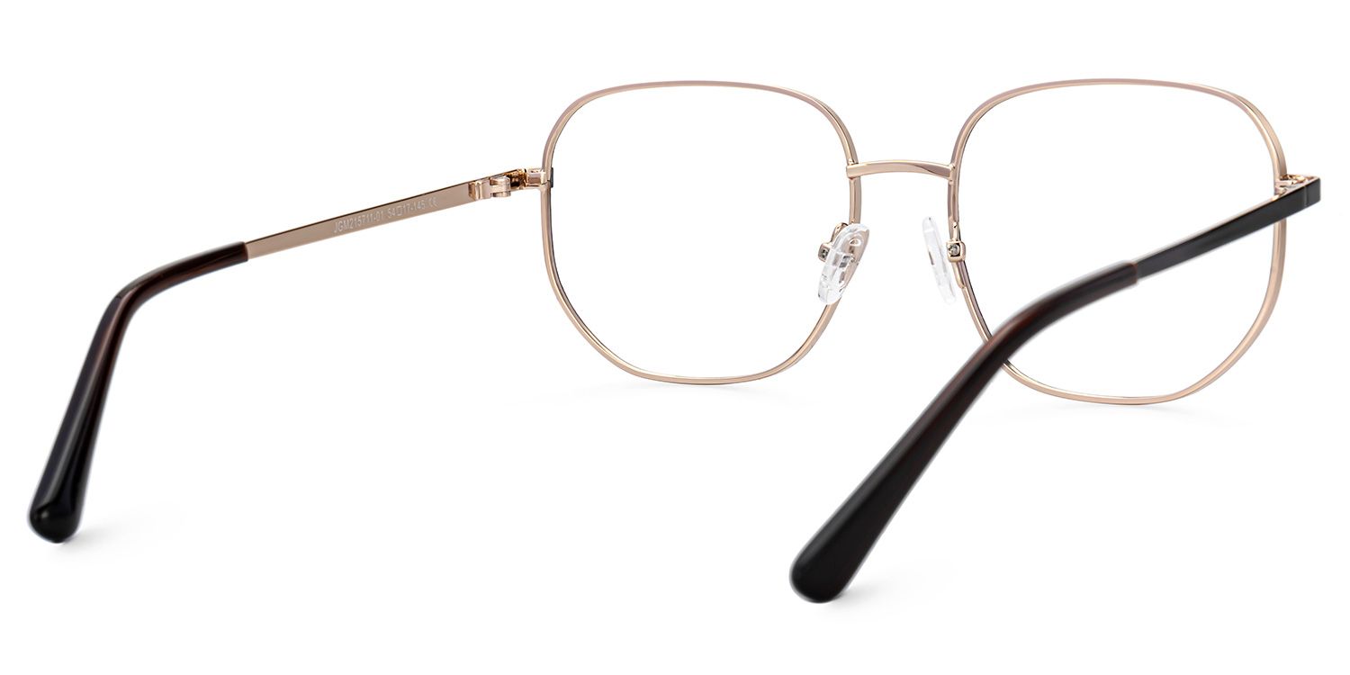 Steeve Metal Square Black Frame Glasses | ZEELOOL Canada3