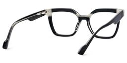 Pinette Black White Square Glasses4