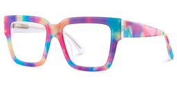 Pop Rectangle Colorful Glasses3