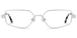 Lyle Rectangle Silver Glasses1
