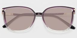 Rodz Square Purple Clear Glasses1