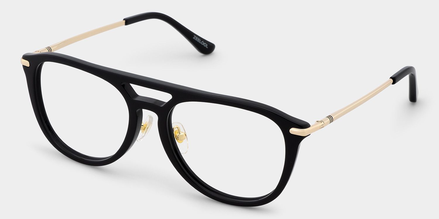 Isabelle Black Aviator glasses | Varsity Athleisure Stripe2