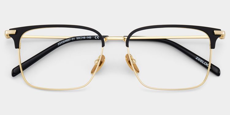 Maxwell Browline Black Glasses