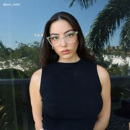 Mabel Square Clear Glasses6