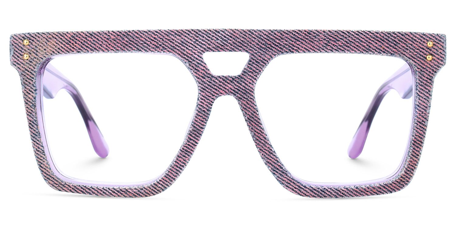 Rubin Purple Denim Eyeglasses | ZEELOOL Canada0