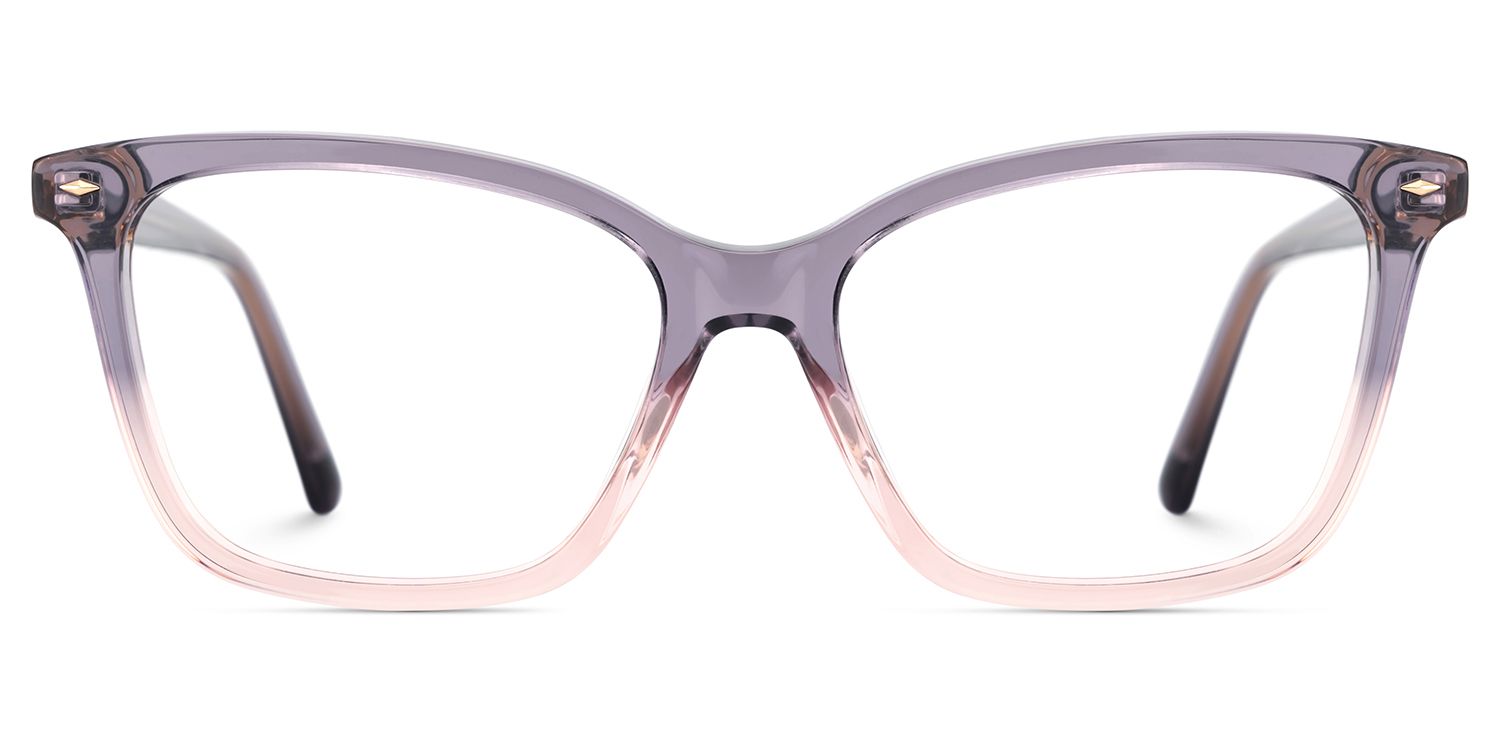Theo Acetate Two-tone Frame Glasses with Square Shape | ZEELOOL Canada1