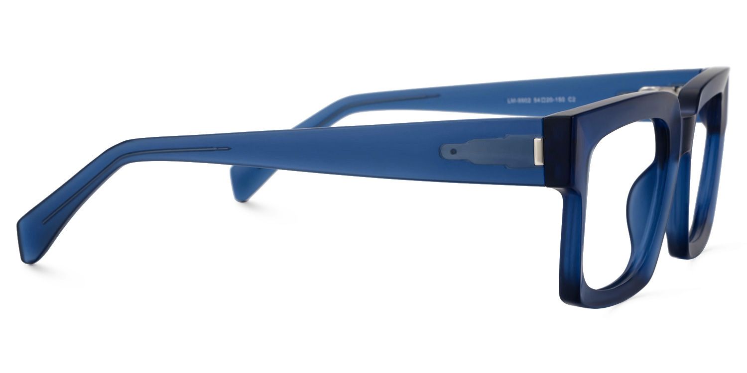 Amadeo TR90 Rectangle Blue Frame Glasses | ZEELOOL Canada4