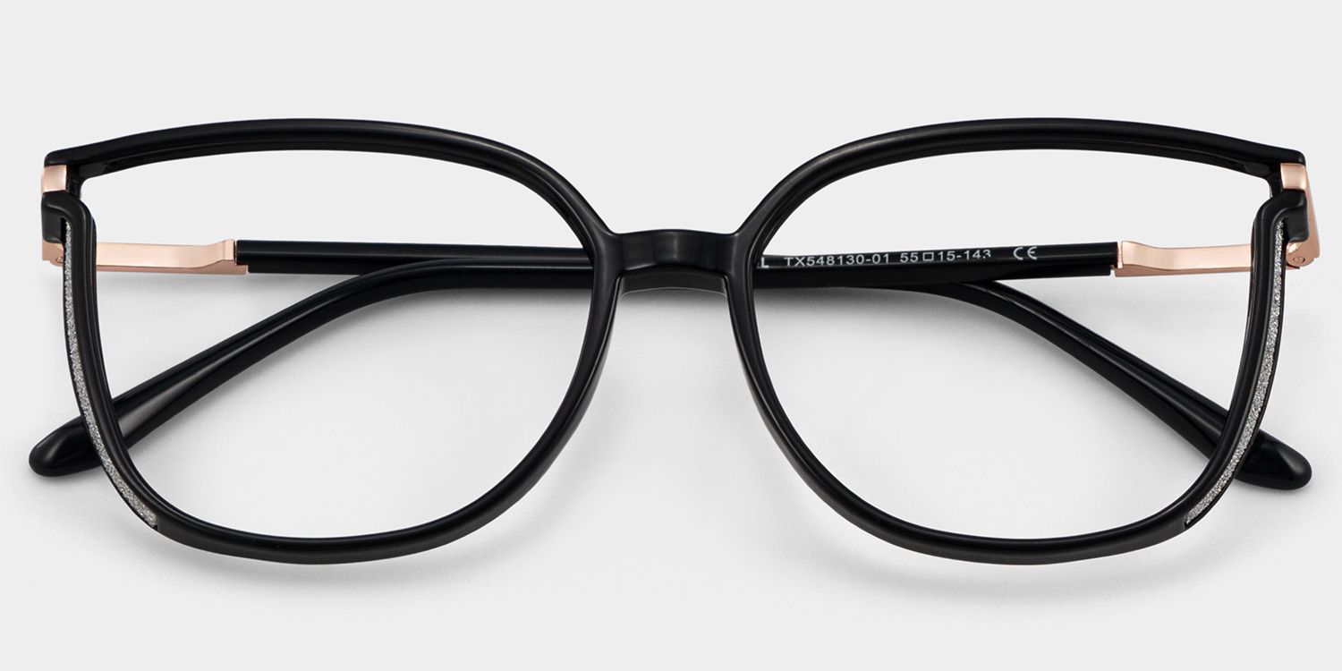 Rodz Square Black Frame Glasses with Prescription Lens3