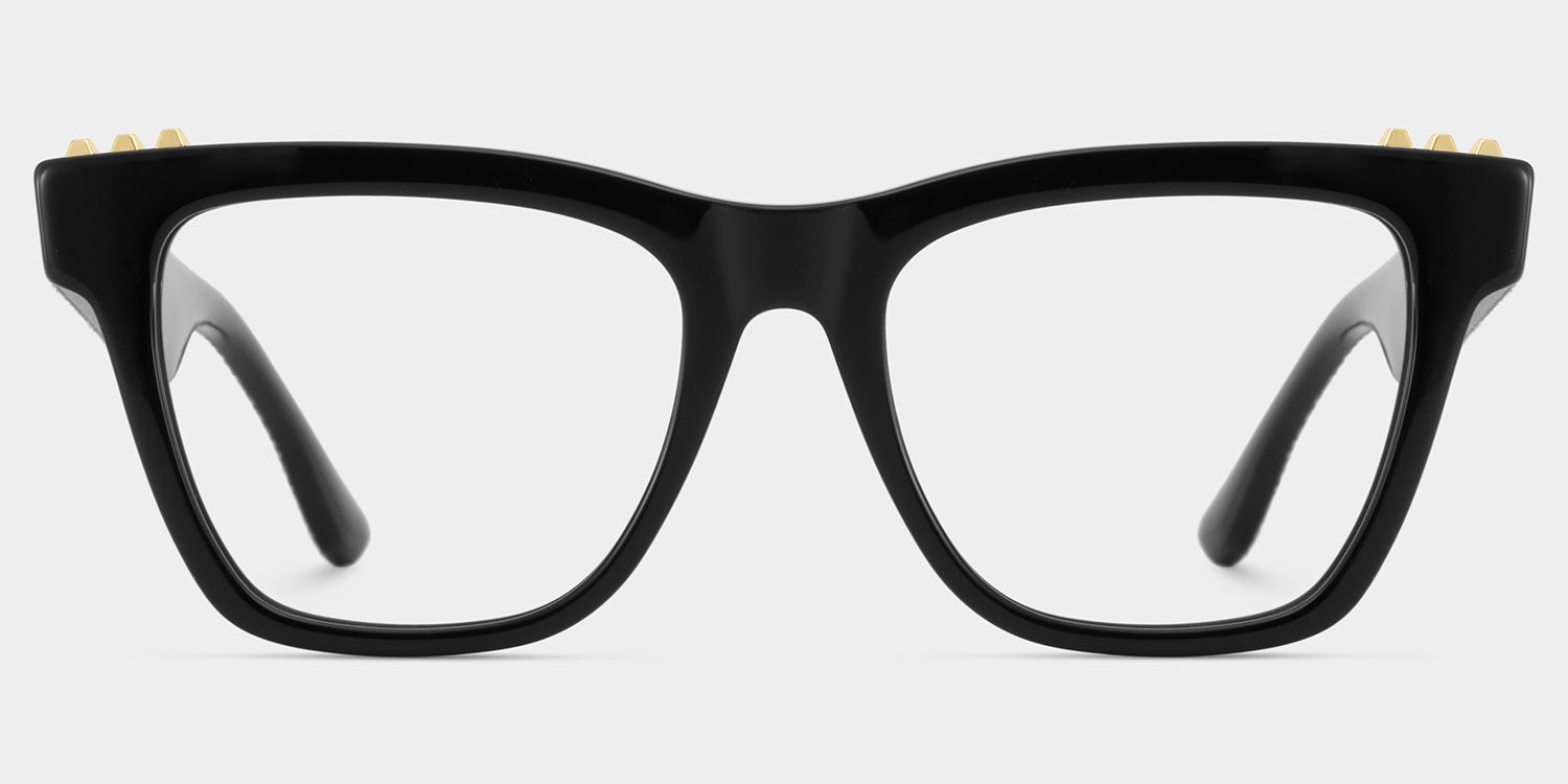 Soren Square Black Frame Eyeglasses for Woman| ZEELOOL Canada1