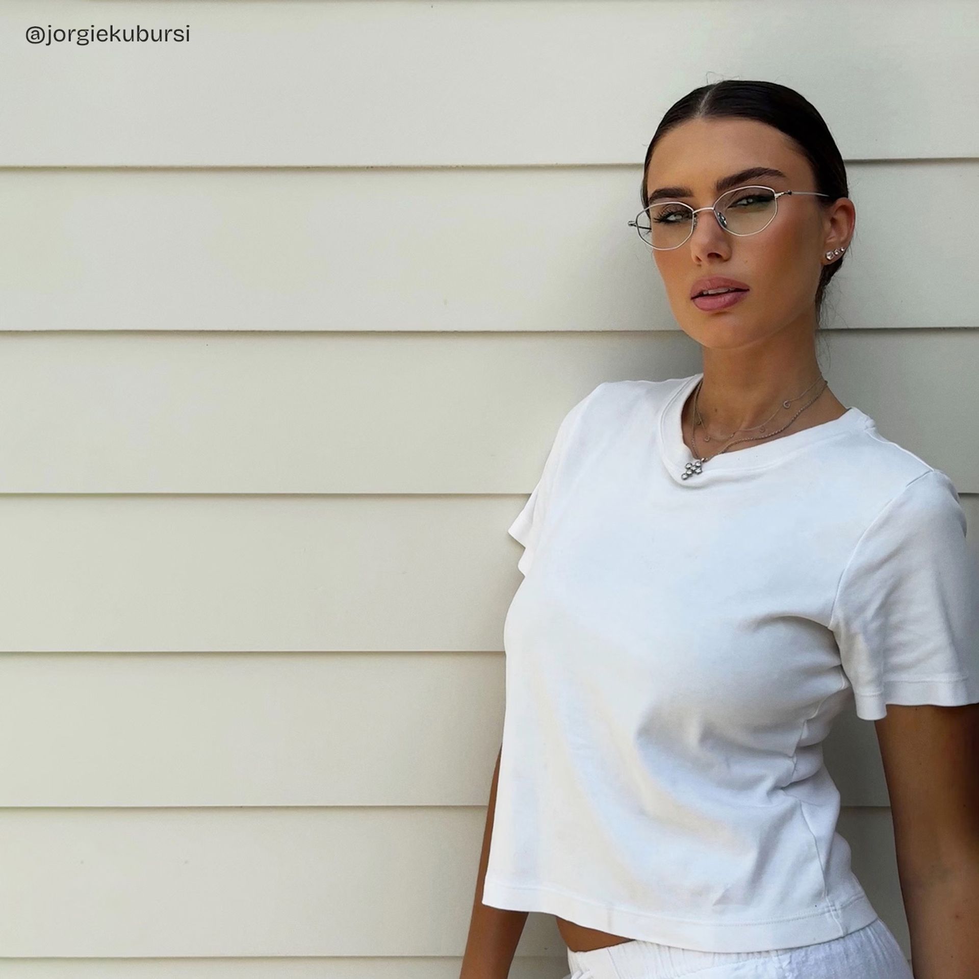 Everett Silver Frame Glasses with Geometric Frame Online |  ZEELOOL CANADA7