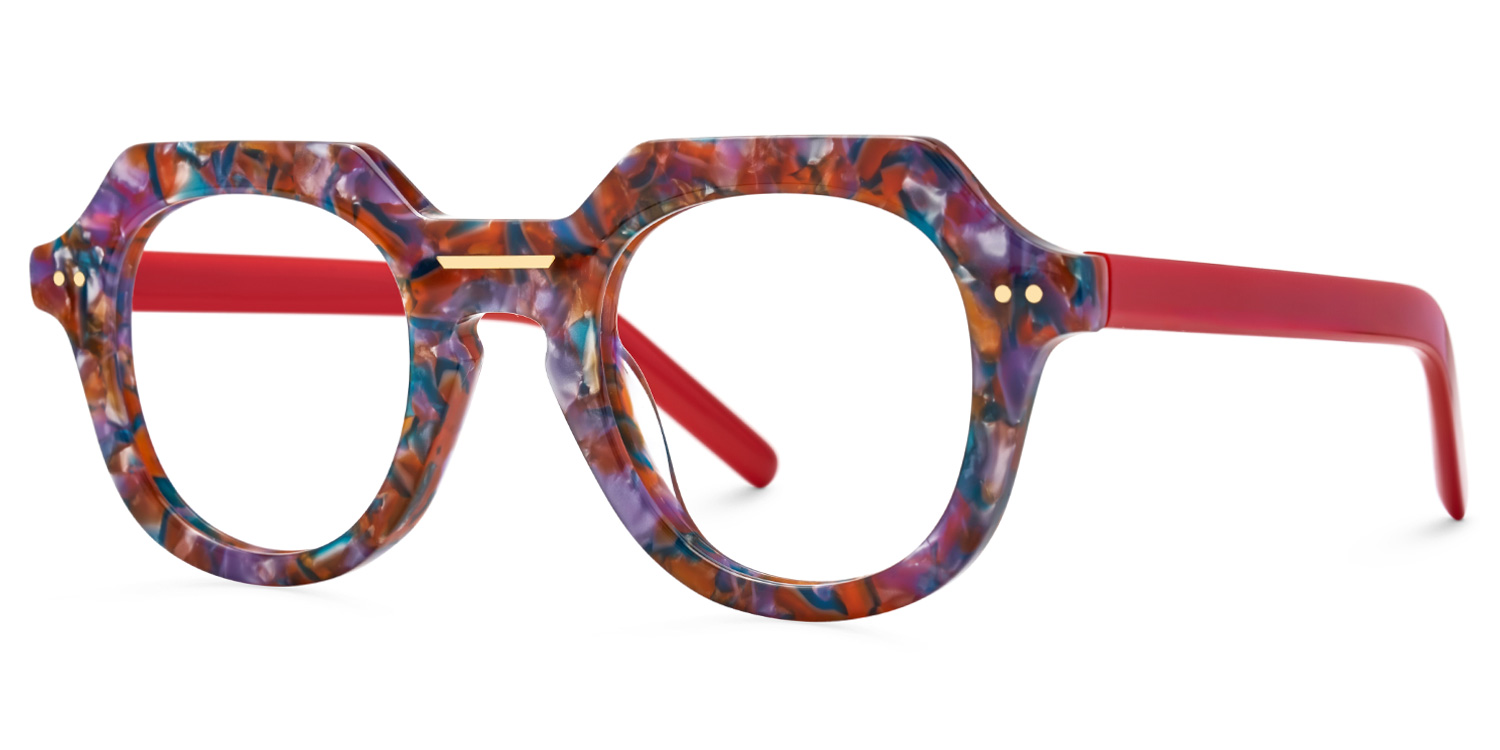 Jameica Geometric Flora Glasses1