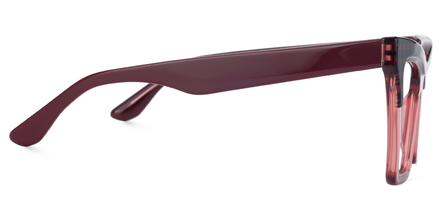 Jaclyn Designer Eyeglasses in Cateye Red Frame2