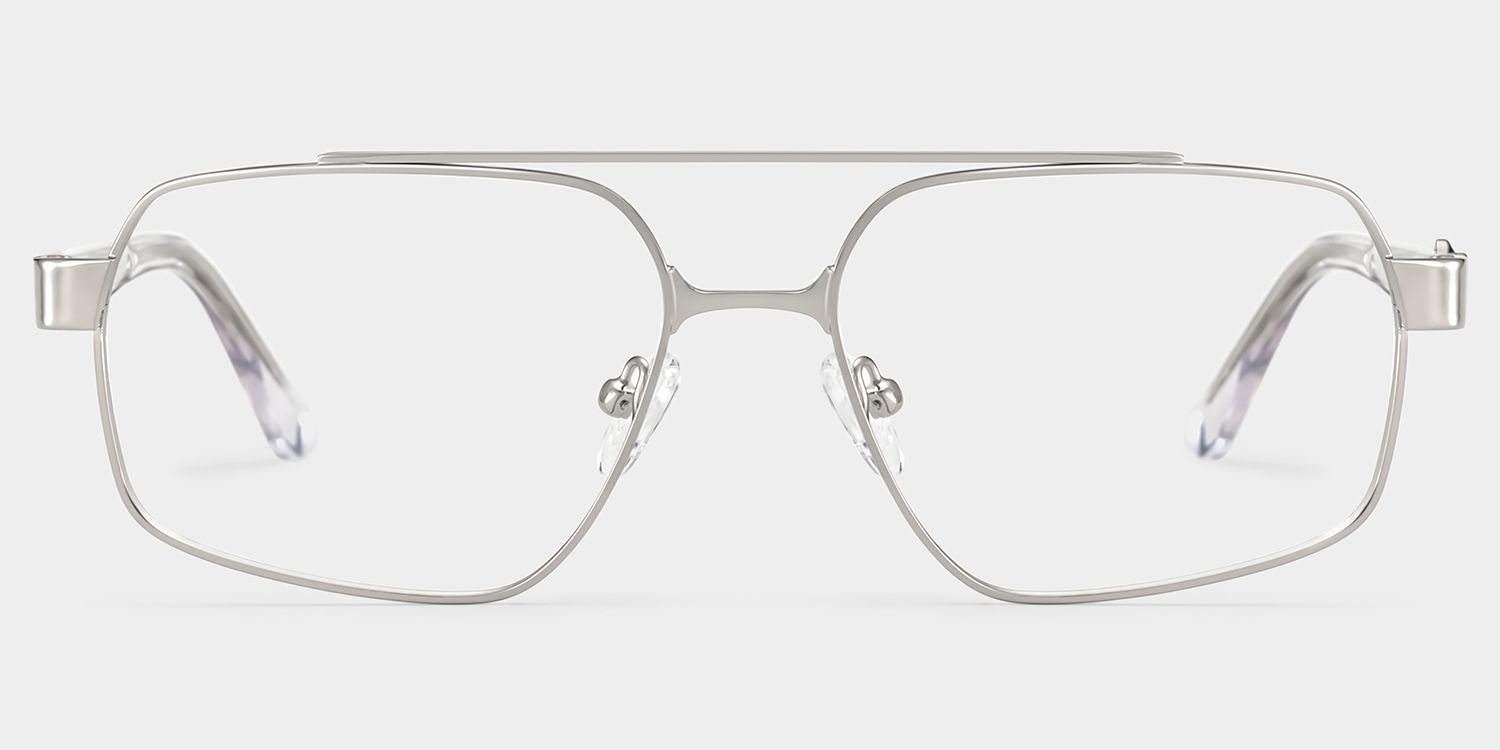 Sterling Eyeglasses in Aviator Silver Frame | ZEELOOL Canada1