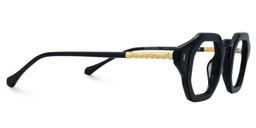 Mariluz Geometric Black Glasses2