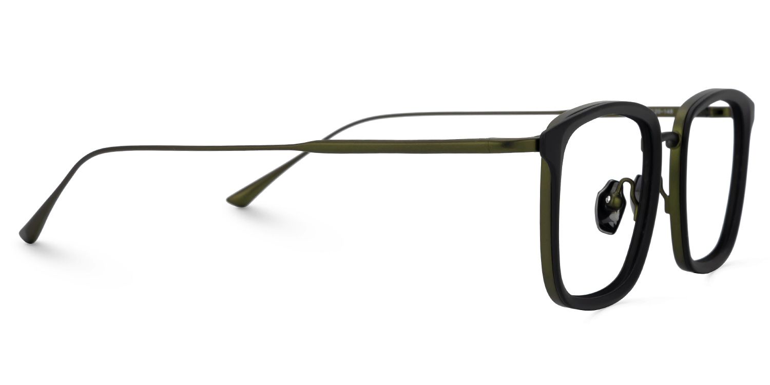 Gonzales Titanium Black Frame Glasses with Square Shape | ZEELOOL Canada2