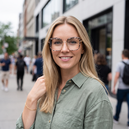 Cordaro Square Clear Tortoise Shell Glasses6
