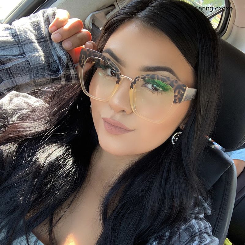 Denis Cat-eye Light Blonde Tortoise Frame Glasses9