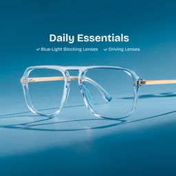 Kilworth Clear Aviator Glasses0