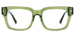 Fulford Rectangle Green Glasses0