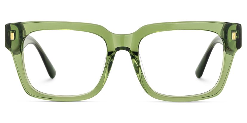 Fulford Green Rectangle Glasses
