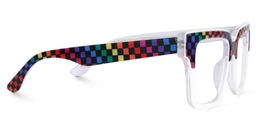 Chrissie Square White Glasses3