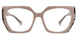 Sallyann Geometric Beige Glasses0