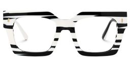 Cummings Black-White Square Glasses1